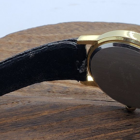 Genuine Leather Quartz Watch Diamond 12 Hour Mark - Picture 8 of 10